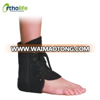 OL-AN051 custom design medical grade lace-up adjustable laced ankle brace