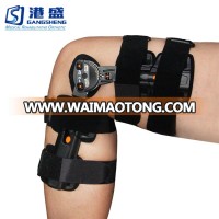 Adjustable medical aluminum leg supporter hinge knee brace support for walking